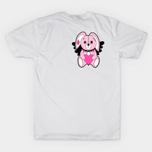 Emo Cuties: Kawaii Bunny and Teddy Bear with 90s Glamour Aesthetic T-Shirt